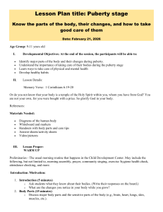 Puberty Lesson Plan for Kids: Body Changes & Care