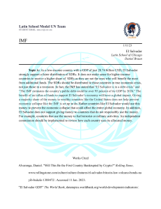 El Salvador Position Paper: SDR Distribution
