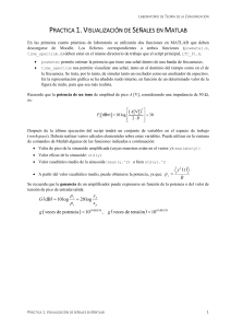 Practica 1: Visualizaci&oacute;n de Se&ntilde;ales en MATLAB