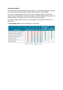 Responsibility Matrix