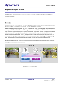Image Processing for Vision AI White Paper