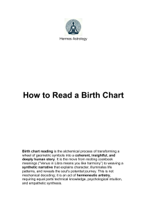 Birth Chart Interpretation Guide