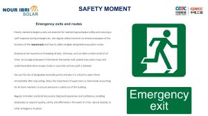 Workplace Safety: Emergency Exits & Routes