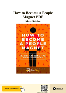 How to Become a People Magnet PDF Summary