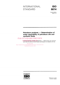 ISO 6614:1994 - Water Separability of Petroleum Oils