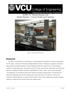 Velocity Profile and Continuity Lab Handout
