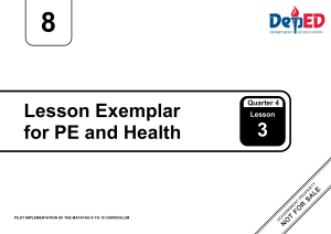 Grade 8 PE and Health Lesson: Quackery and Risks