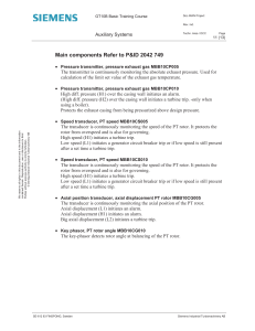 Siemens GT10B Basic Training: Auxiliary Systems