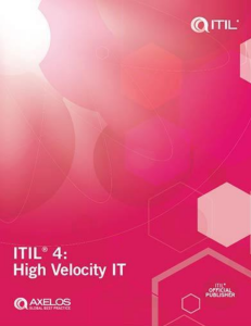ITIL 4 High Velocity IT: Digital Transformation Guide