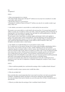 Kantian Ethics Assignment on Wealth Distribution