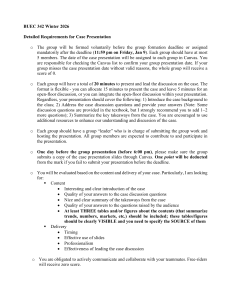 BUEC 342 Winter 2026 Case Presentation & Assignment Requirements