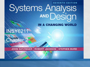 Systems Analysis and Design Chapter 2