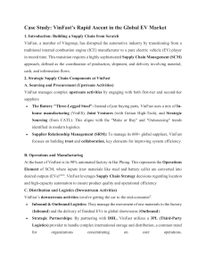 VinFast EV Supply Chain Case Study