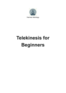 Telekinesis for Beginners: A Critical Guide