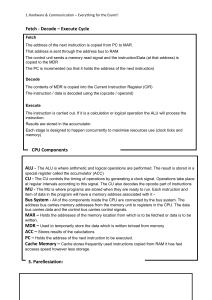 Hardware & Communication Exam Prep: Fetch-Decode-Execute Cycle & CPU Components