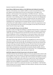 Excerpts of Famous Speeches: Obama, Kennedy, Hitler