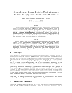 Heur&iacute;stica Constructiva para el Problema de Agrupamiento Maximamente Diversificado