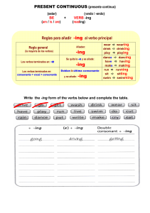 PRESENT CONTINUOUS EXERCISES