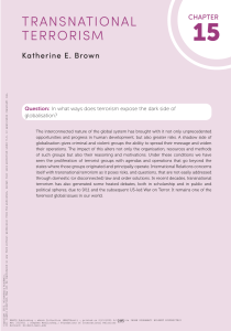 Chapter 15 - Transnational Terrorism