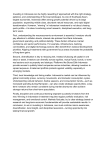Investing in Indonesia: Strategies for Success