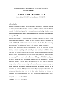 The Ethics of AI: Tay AI Case Research