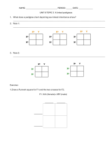 X-linked Pedigrees Worksheet: Genetics Exercises