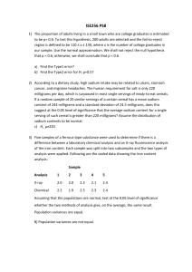 ISE256 PS8 Statistics Problem Set