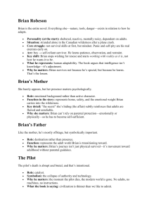 Character Analysis: Brian Robeson & Others