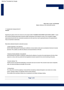 Construction Quality Control Deficiencies Report