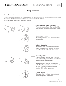Putty Exercises for Hand and Wrist Rehabilitation