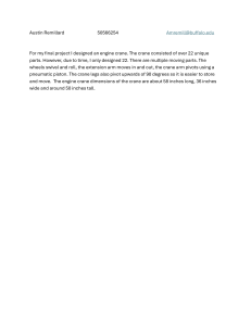 Engine Crane Design Final Project