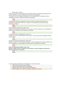prova P1 Gest&atilde;o Estrat&eacute;gica