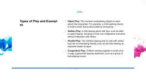 Types of Play and Examples