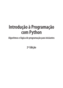 Introdu&ccedil;&atilde;o &agrave; Programa&ccedil;&atilde;o com Python - Livro-texto