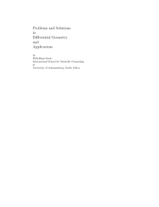 Problems and Solutions in Differential Geometry