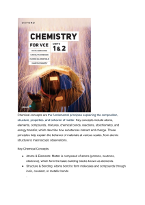 Chemistry for VCE Units 1&2 Textbook
