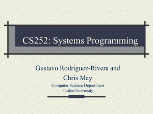 cs252 week1 lec