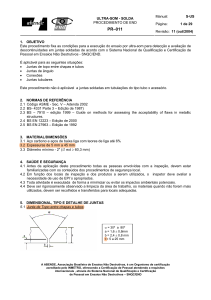 Procedimento de Ensaios por Ultra-Som em Soldas - PR-011