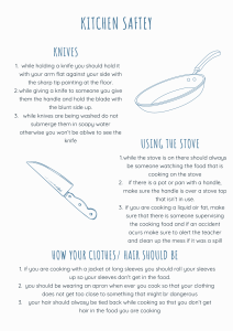 Kitchen Safety Guide: Knives, Stove, & Clothing