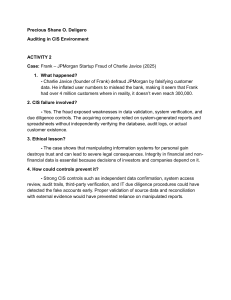 Frank-JPMorgan Fraud Case Study: Auditing in CIS