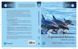 Organizational Behavior 19th Edition Textbook by Robbins & Judge