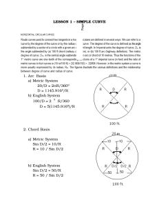 Simple Curve Formulas & Calculations