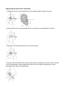 Measuring Neck Flexion with a Goniometer: Step-by-Step Guide