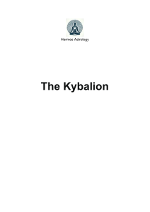 The Kybalion: Guide to Hermetic Philosophy & Seven Principles