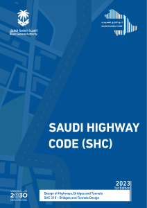 Saudi Highway Code SHC 310: Bridges and Tunnels Design 2023