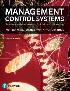 Management control systems - 4th Ed. Pearson