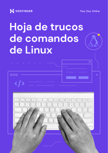 Hoja de trucos de comandos de Linux