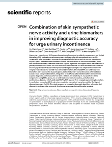 Skin Sympathetic Nerve Activity + Urine Biomarkers Improve UUI Diagnosis