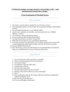 Cross-Examination Transcript: Bias, Anger, and Legal Procedure