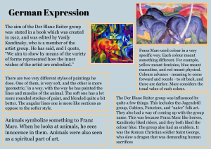 German Expression: Der Blaue Reiter & Franz Marc